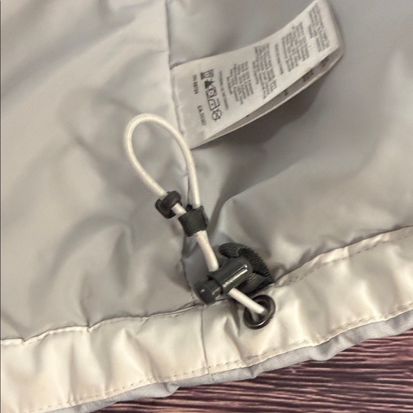 COLUMBIA Women's Tipton Peak Hooded Insulated Jacket White Gray OMNI TECH - Picture 8 of 12